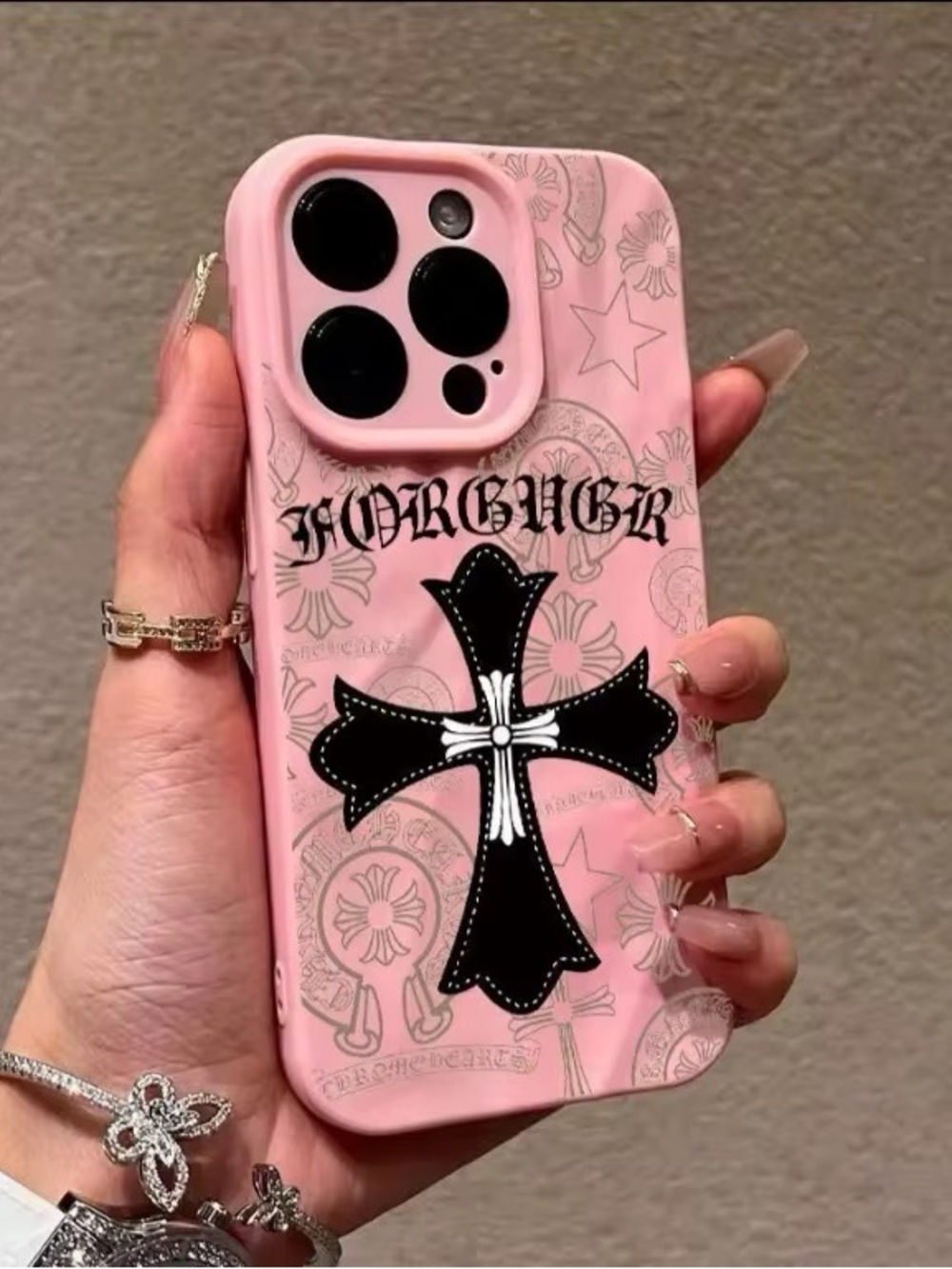 Pink Cross Forever Graphic Phone Case